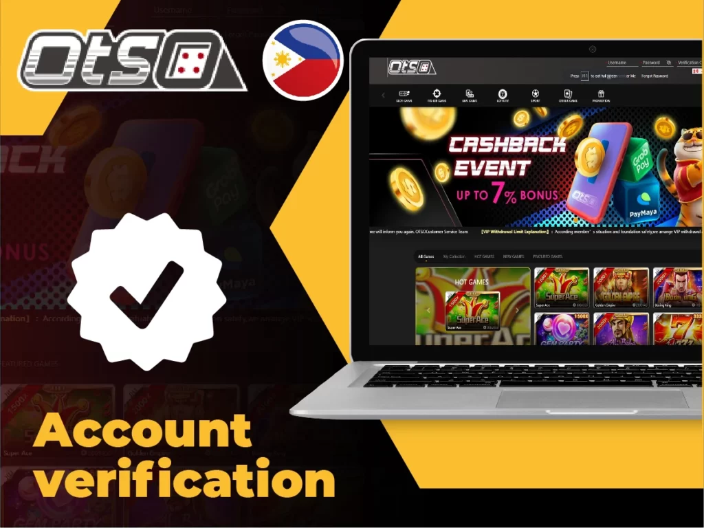 Otsobet verfication of players' account for safety reasons