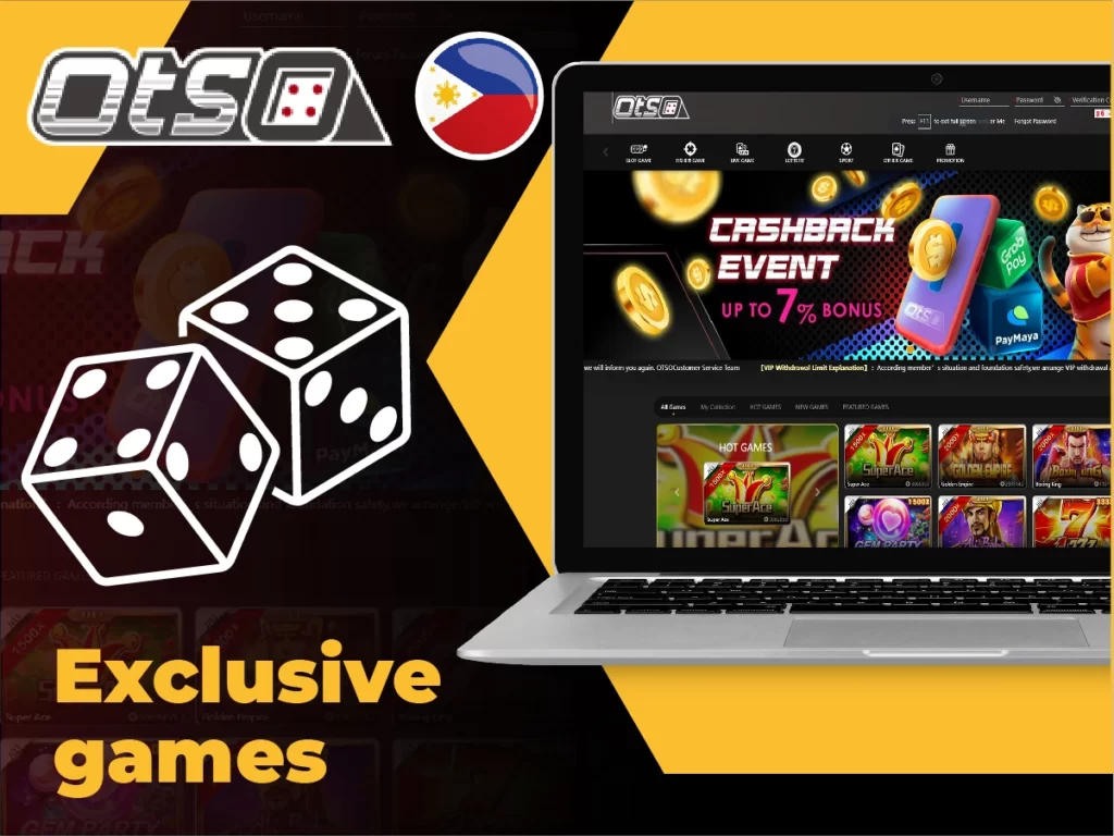 Exclusive online casino games at Otsobet
