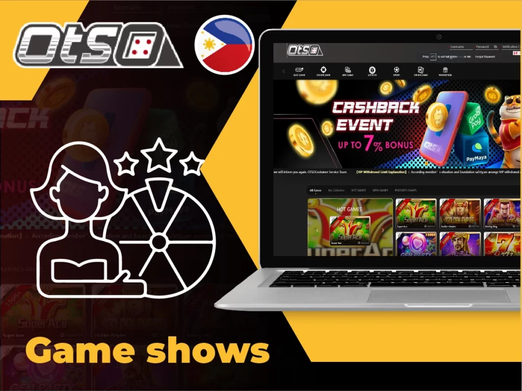 Place bets on game shows